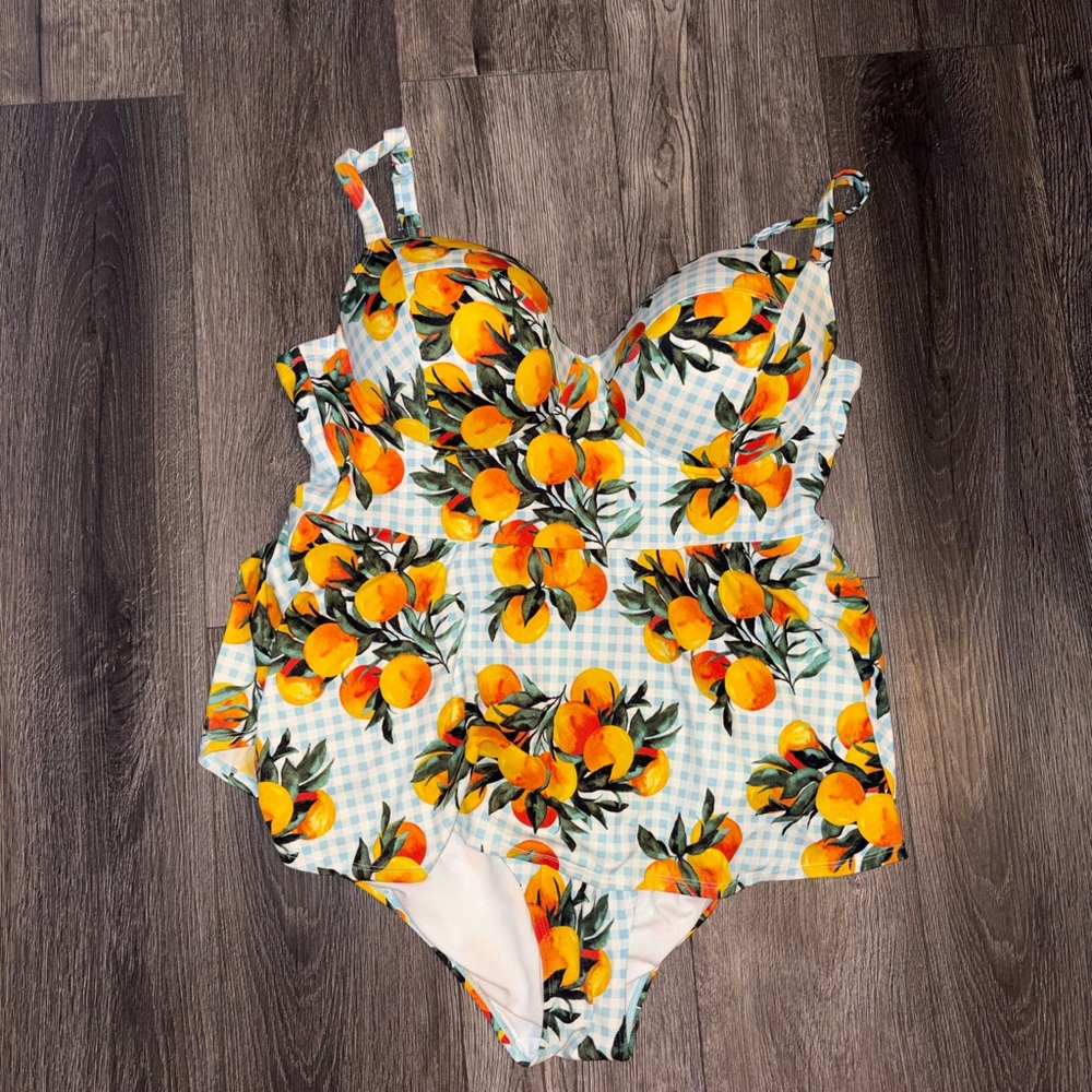 Torrid One-Piece Tummy Control Peplum Swimsuit